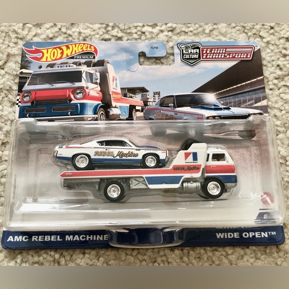 Hot Wheels Car Culture Team Transport AMC Rebel Machine Wide Open #43